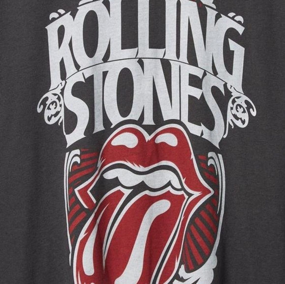 NWT - TORRID The Rolling Stones Black Crew Tee - Size 1X - Picture 4 of 7